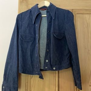 Vintage denim shirt jacket